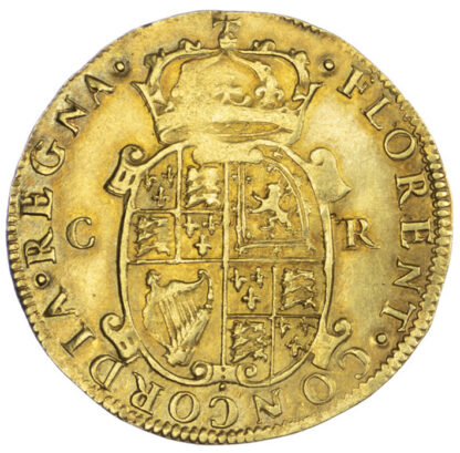 Charles II Hammered Issue Unite with mark of value
