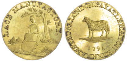 Bedfordshire, Leighton Buzzard, Proof Halfpenny Token, 1794