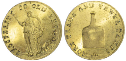 Norfolk, Norwich, Gilt Proof Halfpenny Token, c.1797