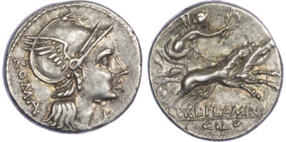 L. Flaminius Chilo, Silver Denarius