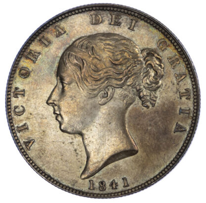 1841 Victoria Halfcrown Key Date GEF or better
