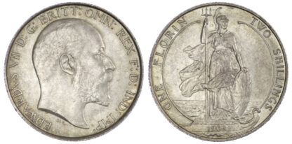 1903 Edward VII Florin About Unicirculated