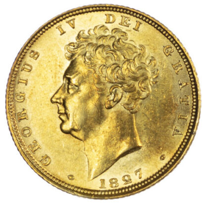 1827 George IV Sovereign Good Extremely Fine