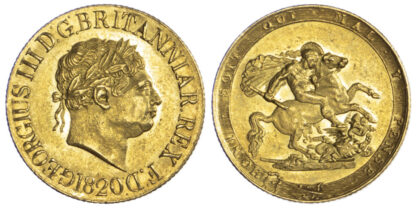 1820 George III Sovereign Good Extremely Fine