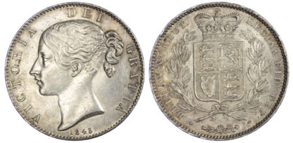 1845 Queen Victoria Crown Cinquefoil Stops