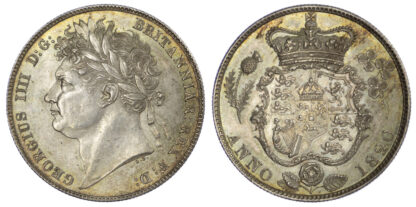 1820 George IIII Halfcrown About Uncirculated