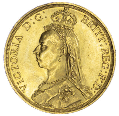 1887 Victoria Gold Two Pounds