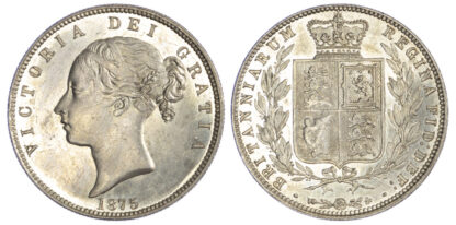 1875 Victoria Halfcrown Choice