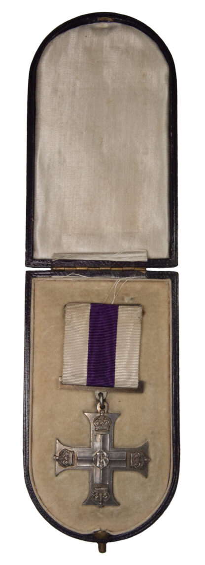 Military Cross in Box of Issue to Henry Davis