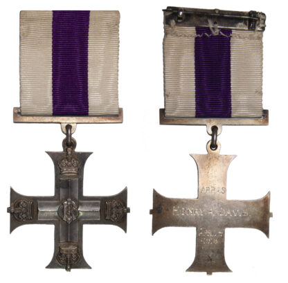 Military Cross in Box of Issue to Henry Davis