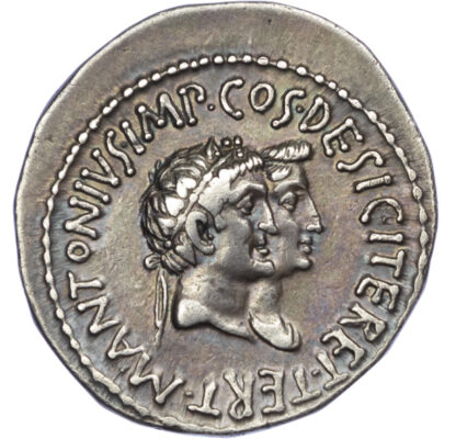 Mark Antony and Octavia, Silver Tetradrachm