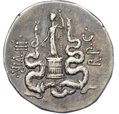 Mark Antony and Octavia, Silver Tetradrachm