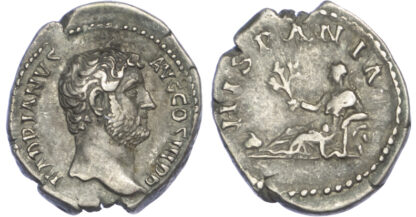 Hadrian, Silver Denarius, Hispania