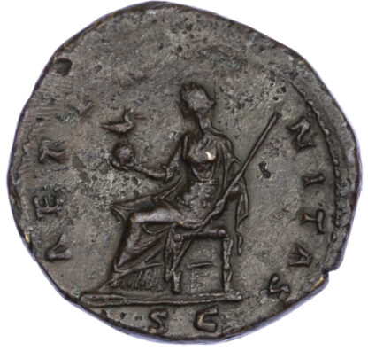 Diva Faustina Senior, Brass Sestertius