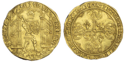 Edward III Guyennois d'or Anglo-Gallic About EF