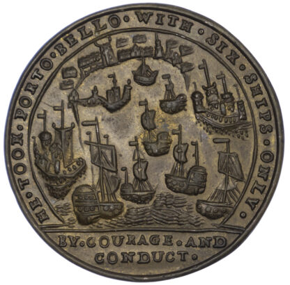 George II, Capture of Portobello by Adml. Vernon Medal, 1739