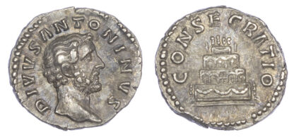 Divus Antoninus Pius, Silver Denarius