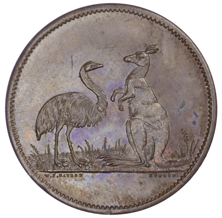 Australia, Copper Penny Token, 19th Century