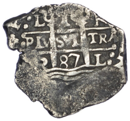 Peru, Carlos II, Cob Silver Real, 1687