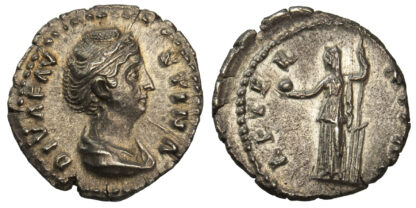 Diva Faustina Senior, Silver Denarius