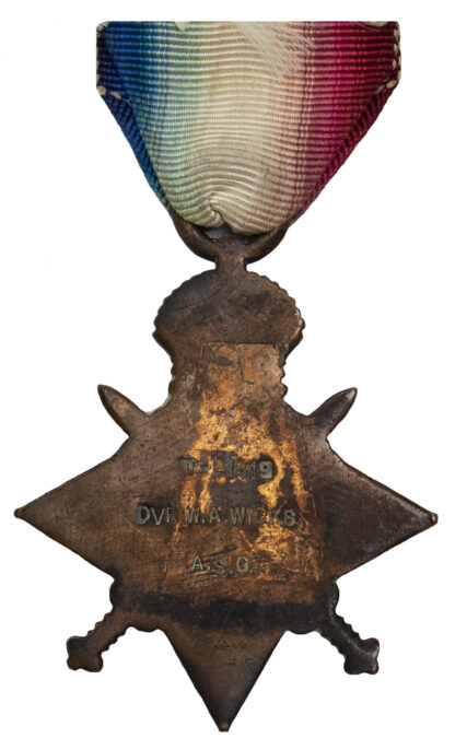 1914 Star to Driver W.A. Wicks