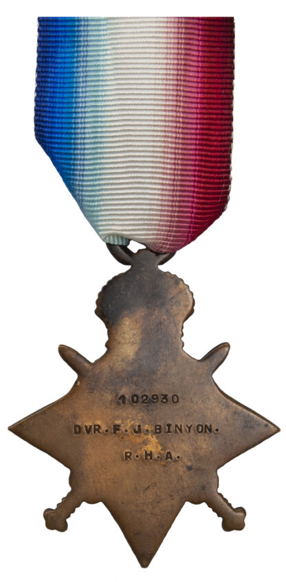 1914-15 Star to Driver F.J. Binyon