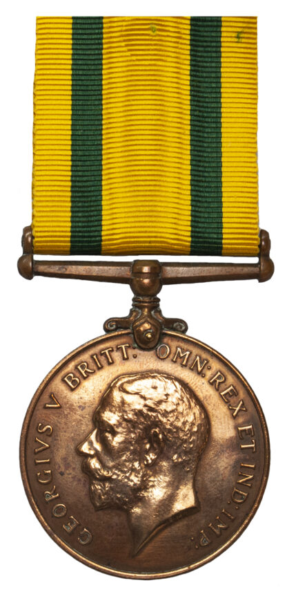 Territorial Force Medal to Private A.E. Lane