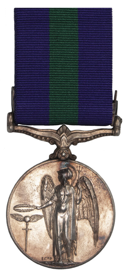 GSM 1918-62, One Clasp Palestine 1945-48 to Private J. Walsh