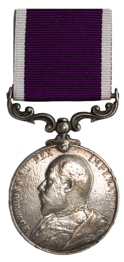 Long Service & Good Conduct Medal to Private R. Miller