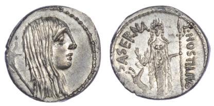 L. Hostilius Saserna AR Denarius