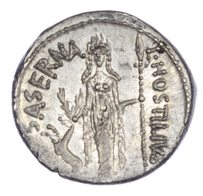 L. Hostilius Saserna AR Denarius