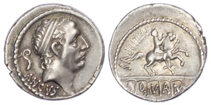 L. Marcius Philippus, Silver Denarius