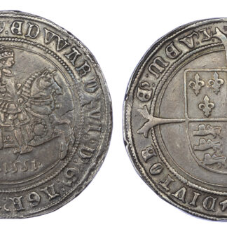 1551 Edward VI Crown S2478 About EF