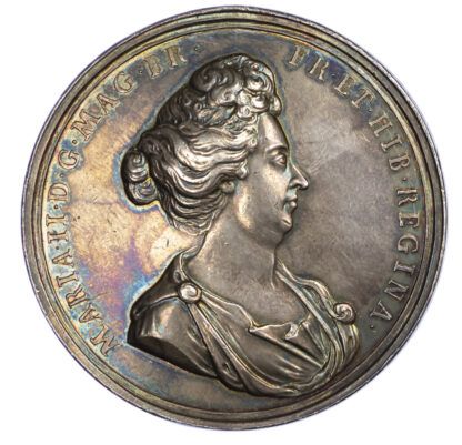 William & Mary, Death Of Mary, Silver Medal, 1697