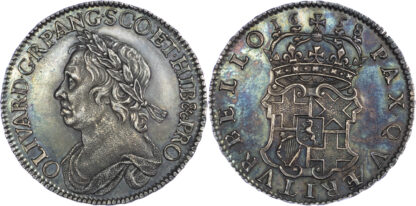 1658 Oliver Cromwell Halfcrown GEF