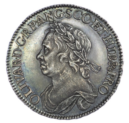 1658 Oliver Cromwell Halfcrown GEF