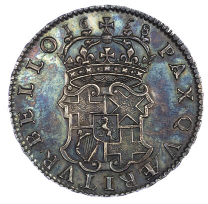 1658 Oliver Cromwell Halfcrown GEF