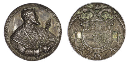 Holy Roman Empire, Charles V, silver medal, 1537