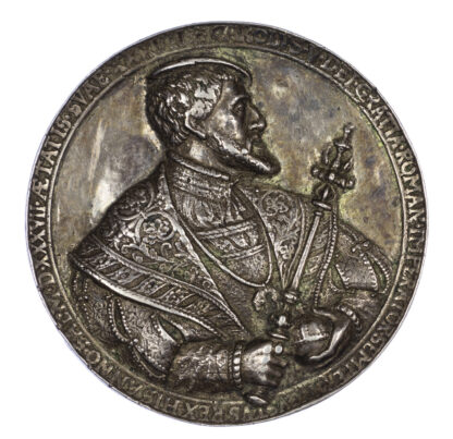 Holy Roman Empire, Charles V, silver medal, 1537