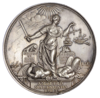 James II, execution of Dukes of Monmouth & Argyle, Silver medal
