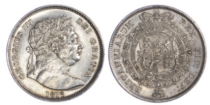 1816 LH George III Halfcrown Good Extremely Fine