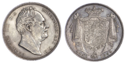 1834 William IV Halfcrown WW in Script - Extremely Fine