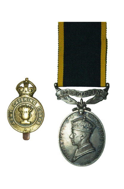 Territorial Efficiency Medal, GVIR, to Private F.W. Higgins