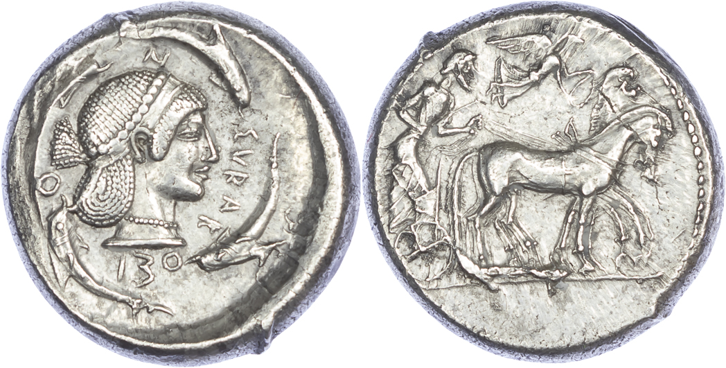 Sicily, Syracuse, Silver Tetradrachm Sicily, Syracuse, Silver Tetradrachm