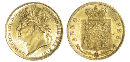 1825 LH George IV Half Sovereign GEF