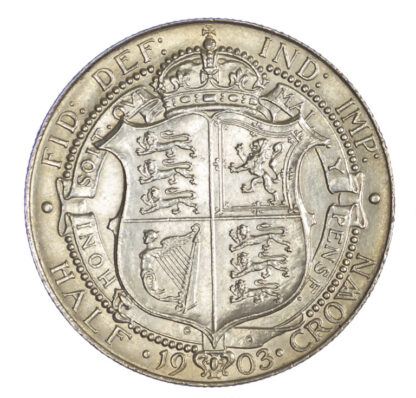 1903 Edward VII Halfcrown Choice about uncirculated