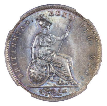 1825 George IV Penny MS62