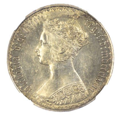 1879 Victoria Gothic Florin MS62