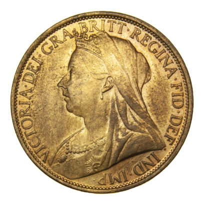 Victoria 1895 Old Veiled Bust Copper Penny