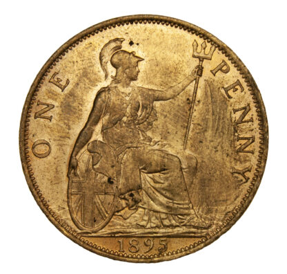 Victoria 1895 Old Veiled Bust Copper Penny